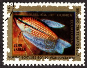 1976, Equatorial Guinea, 25e, Used CTO, Mi 856