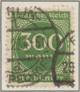 Germany Deutsches Reich Weimar Republic Hyper inflation 300Mk stamp Mi270 1923