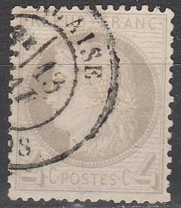 France #52  F-VF Used  CV $45.00 (A2098)