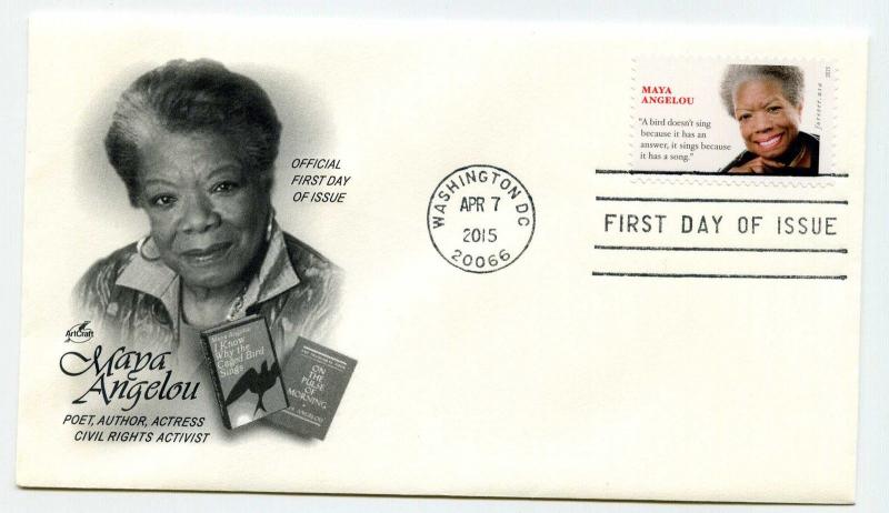 4979, Forever, Maya Angelou, ArtCraft FDC 