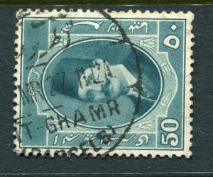 EGYPT; 1923 early King Faud issue fine used Shade of 50m. value