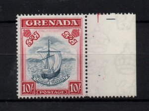 Grenada KGVI 1938 10/- (wide) SG164d mint VLHM WS28426