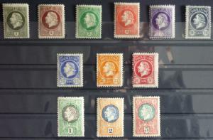 1921-MONTENEGRO-GAETA-FULL SET-12 VALUES WITHOUT OVERPRINT (MNH)-RARE! italy J9