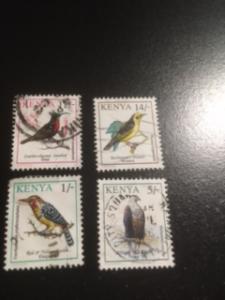 Kenya sc 597,601,605,606 u birds