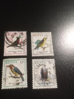 Kenya sc 597,601,605,606 u birds