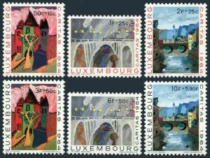 Luxembourg B240-B245,MNH.Michel 703-708. Fairy Tales 1974.Child paintings.