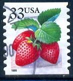 Fruit, Strawberries, United States stamp SC#3305 used