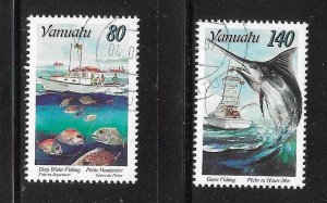 Vanuatu 1996 Fishing Sc 671-672 Used A3447
