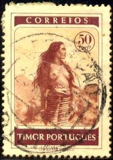 Timor Woman, Timor stamp SC#257 used