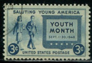 963 US 3c Youth Month, used