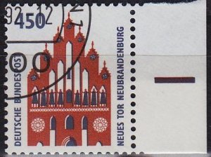 GERMANY BUND [1992] MiNr 1623 ( O/used ) [01] Sehenswürdigkeiten Rand re