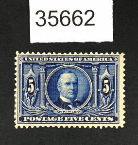 US STAMPS # 326 MINT OG H LOT #35662