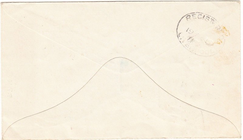 SAMOA registered cover, Apia, 14 Nov.  1918 - backstamped Liverpool