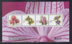 Canada Scott 2356 MH Souv. Sheet - 2010 Flower Definitives