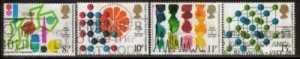 Great Britain Sc 806-9 1977 Chemists Nobel Prize stamp set used