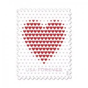 Hearts LOVE，Forever Stamps 5 Booklets 100pcs