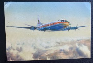 1960 Santa Fe NM USA Picture Postcard First Day Cover MEA Viscount flight