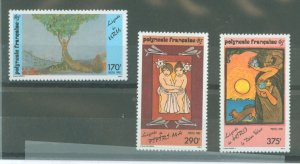 French Polynesia #549-551 Mint (NH) Single (Complete Set)