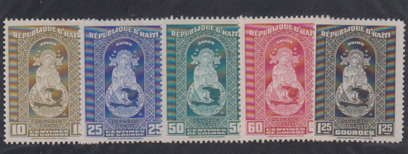 Haiti - 1942 - SC C14-18 - MH - Complete set