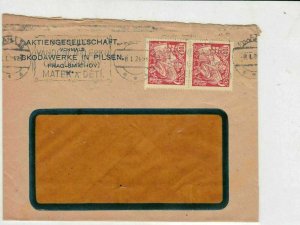 czechoslovakia 1924 stamps cover ref 21000