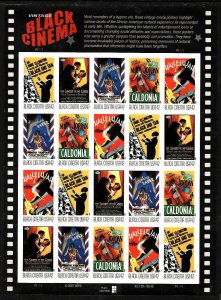 USA-Sc#4336- id12-unused NH sheet-Black Cinema-Movies-2008-