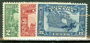 ER: Canada 141-5 MNH CV $71.75; scan shows only a few