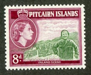 5952 BCX Pitcairn 1957 scott# 27 mlh* (offers welcome)