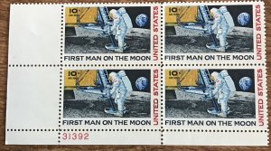 US #C76 MNH Plate Block of 4 LL Moon Landing SCV $1.10 L28