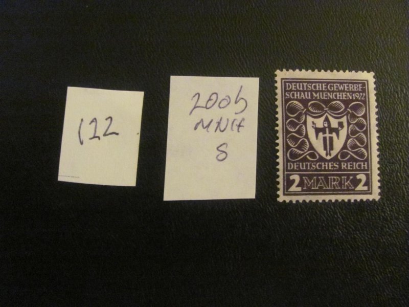 Germany 1922 MNH SIGNED MI. 200b SC 213  VF/XF 80 EUROS (122)