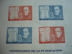 Stamps - Cuba - Scott# 365a - Mint Never Hinged Souvenir Sheet - imperf