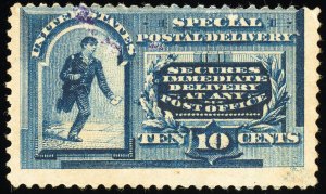 US Stamps # E2 Special Delivery MH AVG Scott Value $500.00