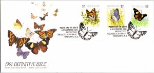 New Zealand, Worldwide First Day Cover, Butterflies