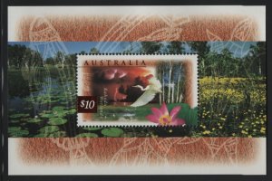 Australia 1996-99 MNH Sc 1535a $10 Kakadu Wetlands Sheet of 1