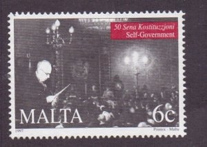 Malta  #933  used  1997   self-government   6c