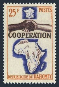 Dahomey 193,MNH.Michel 241. Cooperation 1964.Map.