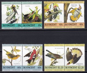 St Vincent, Fauna, Birds, J. J. Audubon MNH / 1985