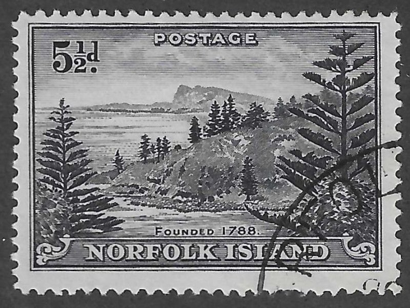 Norfolk Island (1947) - Scott # 8,    Used