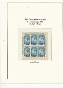 MINT USA STAMPS MOUNTED ON AMERICAN HEIRLOOM HINGELESS PAGES  (183)
