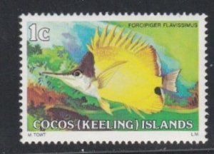 Cocos Islands # 34, Fish, Mint NH