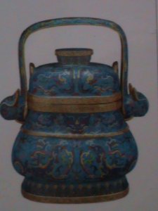 ​CHINA-2013-SC#4095a CLOISONNE WARE MINI SHEET IN FOLDER-VF LIMITED EDITION