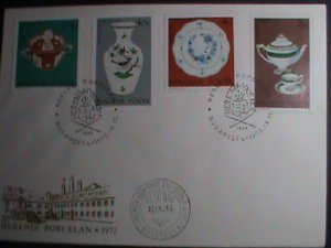 ​HUNGARY-FDC-1972-SC#2173- HEREND CHINA FACTORY FOUNDED IN 1839 MNH COVER VF