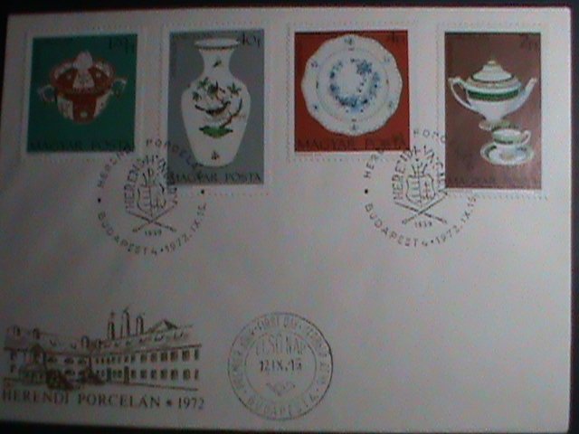 ​HUNGARY-FDC-1972-SC#2173- HEREND CHINA FACTORY FOUNDED IN 1839 MNH COVER VF