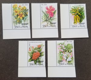 *FREE SHIP Vietnam Flowers 1992 Flora Plant (stamp corner margin) MNH