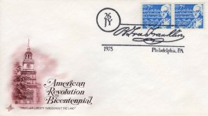 AMERICAN REVOLUTION BICENTENNIAL,  PHILADELPHIA, PA 1975  FDC9441