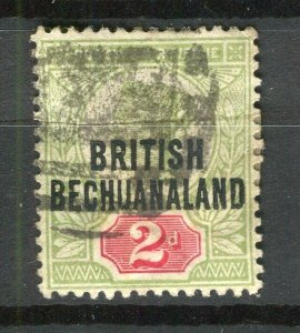 BECHUANALAND; 1890s classic QV Optd. issue fine used Shade of 2d. value