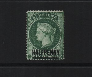 St Helena 1884 SG36 - 14 perf, CA watermark bar 14.5mm - mounted mint