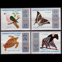 NEW HEBRIDES FR. 1974 - Scott# 202-5 Nature Set of 4 NH