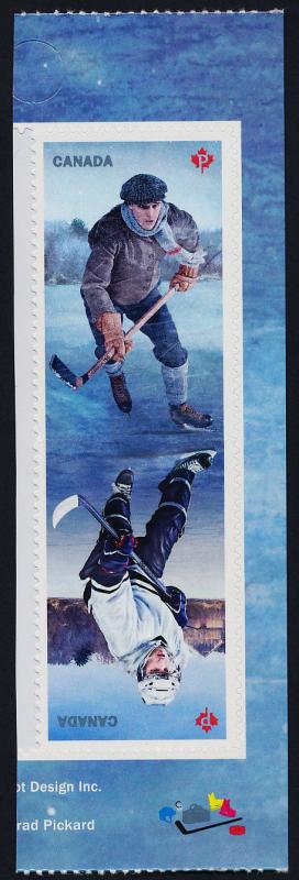 Canada 3040-1 booklet pair MNH History of Hockey, Sports