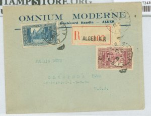 Algeria 86/105 1938 Registered