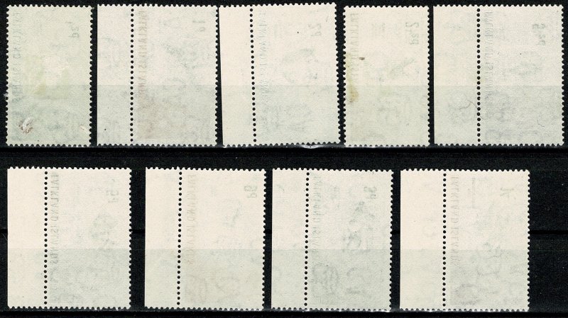 FALKLAND Is.1960-66 QE II PART SET 1/2d - 1/- MINT SG193-202 Wmk.w12 P13.5 VGC